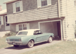 Green Convertible Mustang