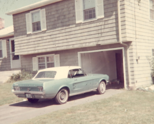 Green Convertible Mustang