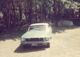 Green Convertible Mustang